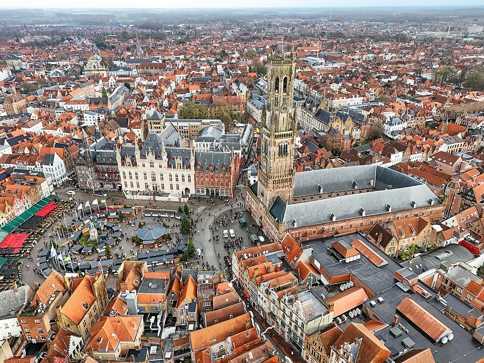 The Belfry and the Markt seen from above