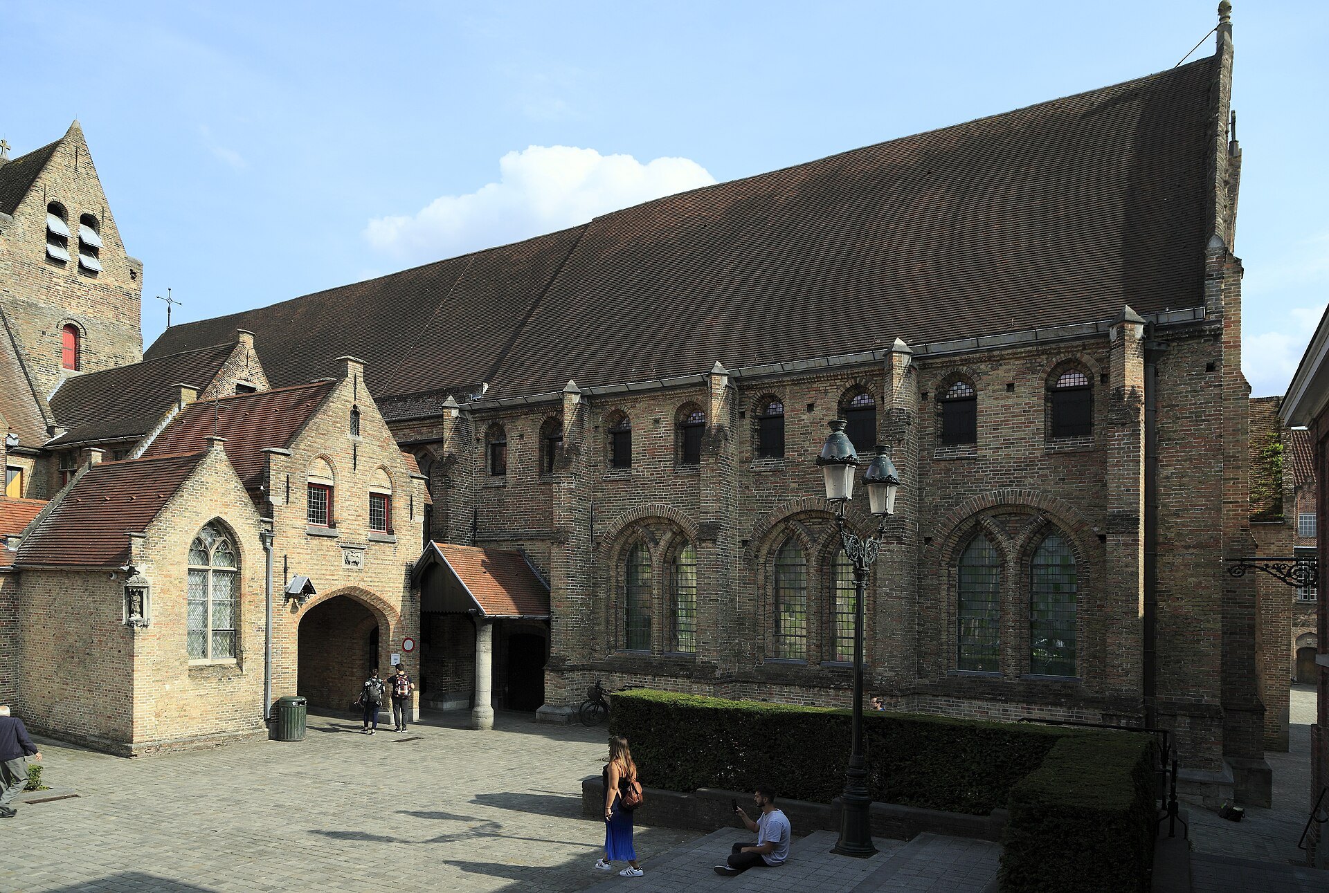 The medieval hospital buildings that house the Memling paintings